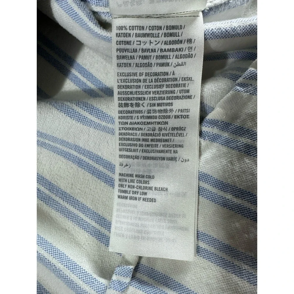 Hollister California Y2K Button Up Long Sleeve Collared Striped Shirt Mens SZ XL - Picture 6 of 7